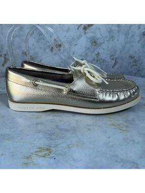 Sperry Top-Sider Luna Women's Size 6.5M Boat Shoes Gold Comfort Casual Loafers